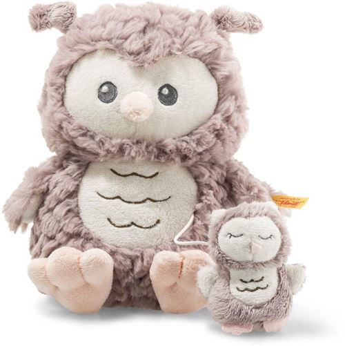 Steiff Soft Cuddly Friends chouette Ollie avec boîte à musique - 21 cm