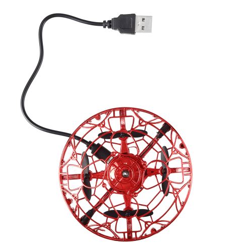 Pickwoo Athletic antistress main mini jouet volant rotateur drone Gros rouge