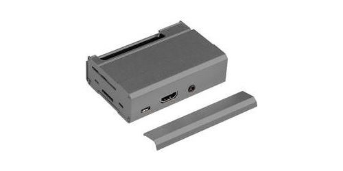 Boîtier Raspberry Pi® Joy-it rb-Alucase+03B noir 1 pc(s)