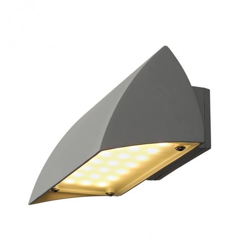 NOVA LED applique, gris argent, 7,9W, 3000K, IP44 - Slv - Gris argent
