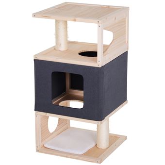 Arbre A Chat Design Contemporain Griffoirs Grattoirs Sisal Naturel Centre D Activites Niche Plate Formes Jeu 40l X 40l X 80h Cm Planche De Pin Bois Naturel Gris Paniers Et Mobilier Pour Chat Arbre A Chat Design Contemporain Griffoirs Grattoirs Sisal Naturel Centre D Activites Niche Plate Formes Jeu 40l X 40l X 80h Cm Planche De Pin Bois Naturel Gris Paniers Et Mobilier Pour Chat