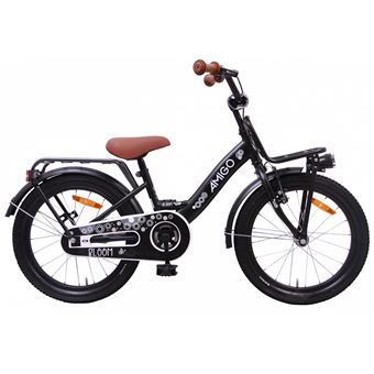 Amigo Bloom Velo Fille 18 Pouces Fille Frein A Retropedalage Noir Mat Velos Achat Prix Fnac