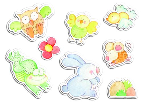 Kids Decor décoration murale en mousse Animaux de la ferme junior 8 pièces