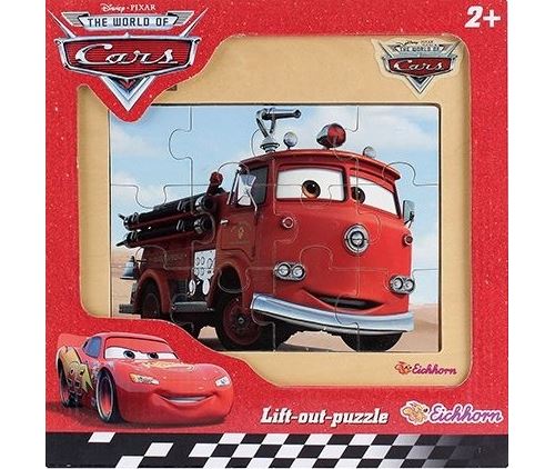 Puzzle en bois - camion pompier red 12 pieces