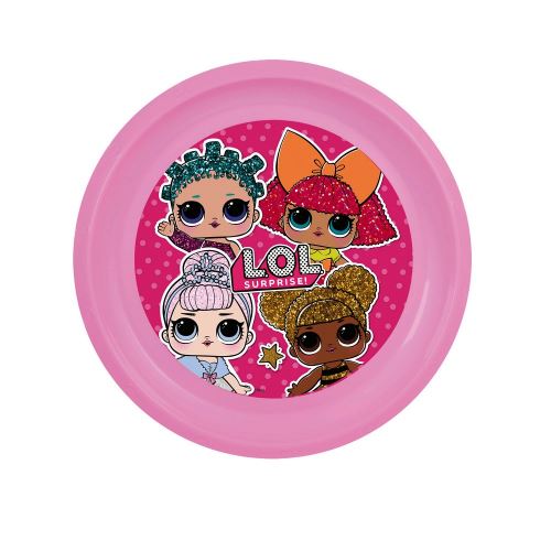 Assiette plastique plate LOL repas enfant