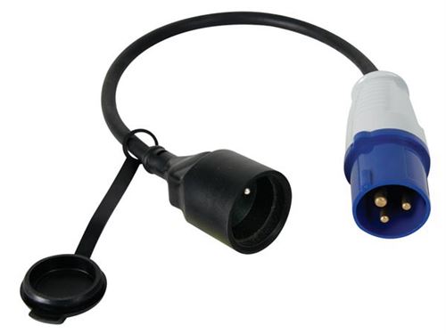 C ble adaptateur avec fiche m le vers fiche cee - terre française