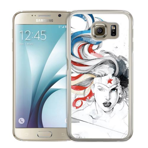 Coque pour Samsung Galaxy S7 wonder woman art