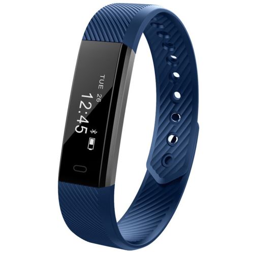 Tracker de remise en forme de montre-bracelet de Bluetooth ID 4.0 Bluetooth 4.0 pour IOS Android Apple Bleu