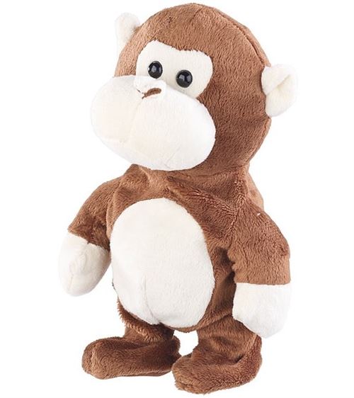 Peluche parlante 22 cm avec microphone intégré - Singe