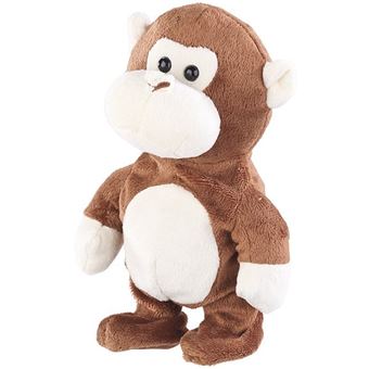 peluche singe interactif