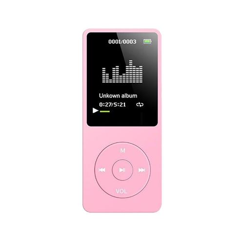 Baladeur MP3 / MP4 Musique sonore sans perte Carte TF 70 heures-Rose