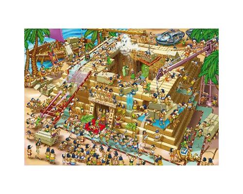 Puzzle 1000 Pièces : Cartoon Collection - Pyramide d'Egypte, DToys