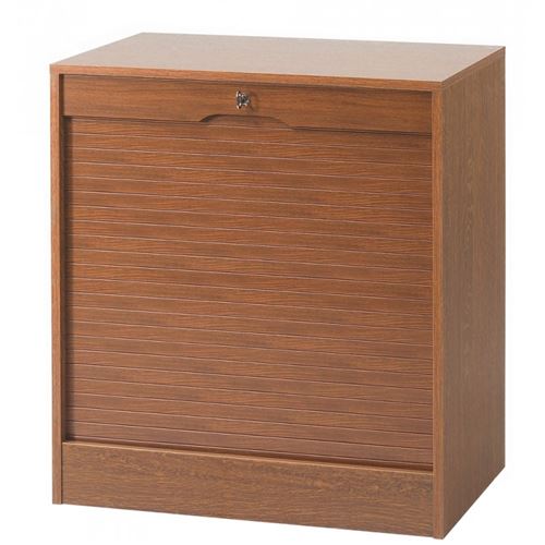 Classeur à Rideau Largeur 70 cm Hauteur 76 cm - Coloris: Chêne rustique