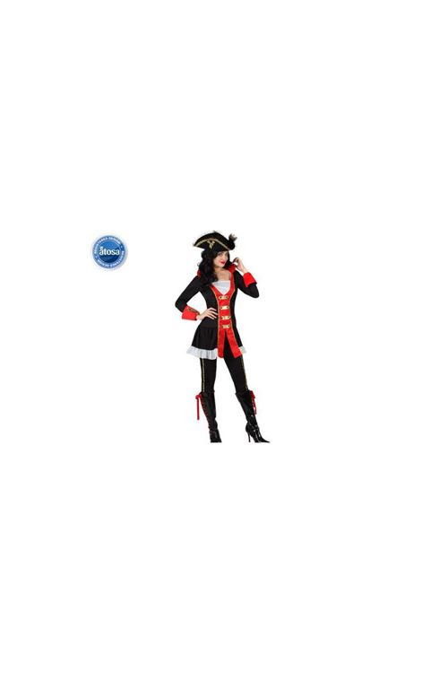 Deguisement de capitaine de pirate femme anglais t-1