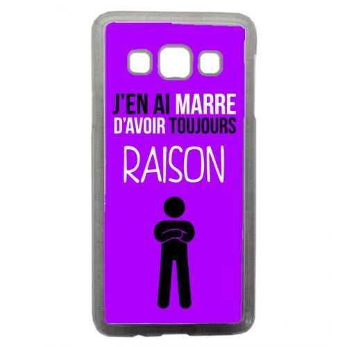 Coque transparente galaxy a7 j en ai marre d avoir toujours raison 8
