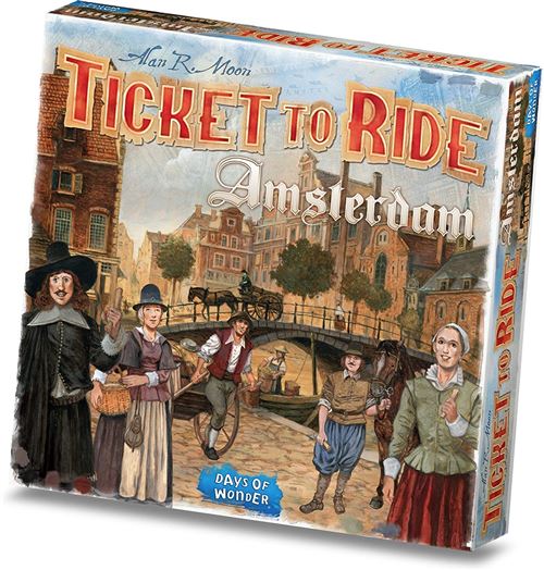 Days of Wonder jeu de société Ticket to RideAmsterdam cartonné 154 pièces