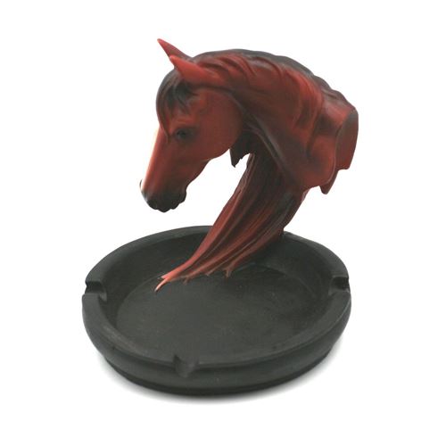 Cendrier tête de Cheval - Brun