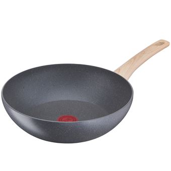 Poele Natural force a wok Tefal 28CM Gris