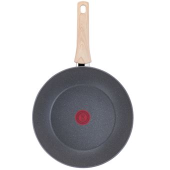 Poele Natural force a wok Tefal 28CM Gris