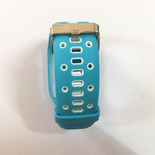Bracelet en silicone pour TomTom Spark Runner 2/3 Golfer2 - Blanc&Bleu