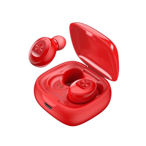 WISETONY® Draadloze hoofdtelefoon TWS XG12 Bluetooth 5.0 Stereo voor téléphones, iPhone, Android - Rood