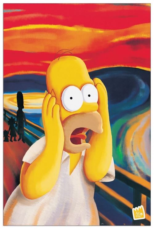 SIMPSON - Homer l urlo (Panneaux MDF 60x90 cm)