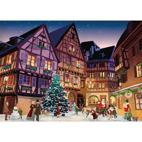 PIATNIK Puzzle NOEL AU VILLAGE Multicolore