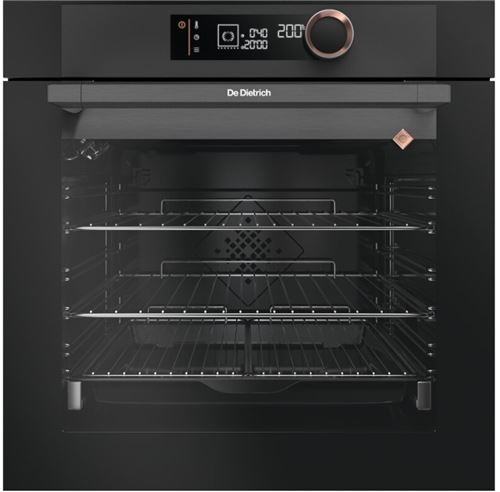 De Dietrich DOP7350A - Four - encastrable - niche - largeur : 56 cm - profondeur : 55 cm - hauteur : 58.5 cm - avec système auto-nettoyant - classe A+ - satin noir