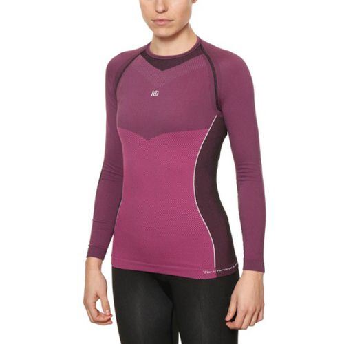 T-shirt Thermique pour Femme Sport Hg Hg-8050 Noir Fuchsia - M