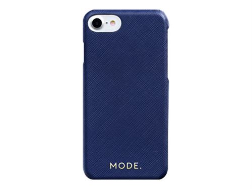 dbramante1928 London - Achterzijde behuizing voor mobiele telefoon - Saffiano leer - avondblauw - voor Apple iPhone 7, 8