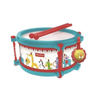 FISHER PRICE Tambour - Diametre 16 cm - Avec boite plastique - 1