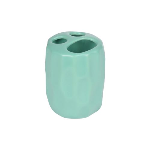 gobelet porte brosse dent origami ceramique sweet home vert menthe finition mate
