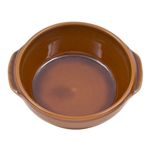 Plat creux tradition n°16 - 0.5 litre - Digoin - Marron - Terre Cuite