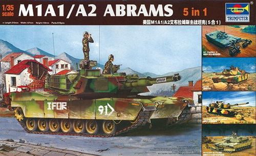 Trumpeter M1a1/A2 Abrams 5 In 1 - 1:35E - Image 2