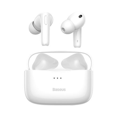 Ecouteur bluetooth BASEUS SIMU S2 ANC Réduction de bruit TWS blanc