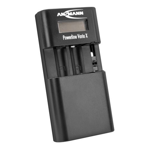 Ansmann Powerline Vario X 1001-0085 Chargeur appareil photo Accu adapté Li-ion, Li-polymère, NiMH