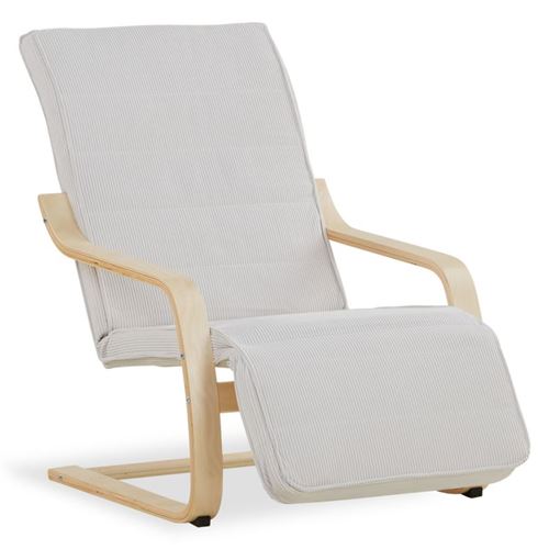 Non Communiqué Gris Fauteuil Inclinable Avec Repose-Pieds Clair