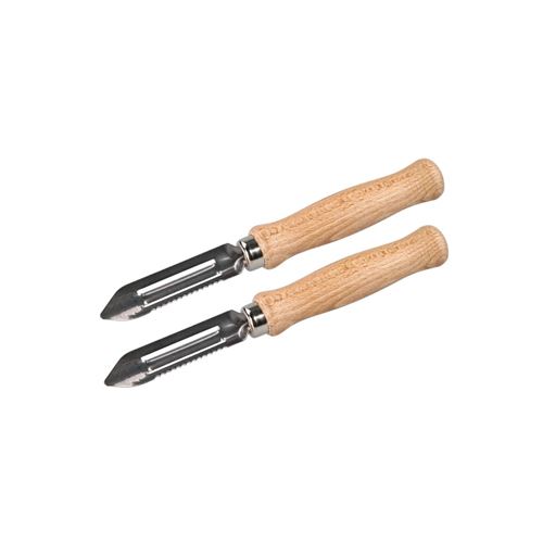 Non Communiqué Bois,Inox Lot De 2 Éplucheurs À Asperges Manche En Bois 15 Cm Fackelmann