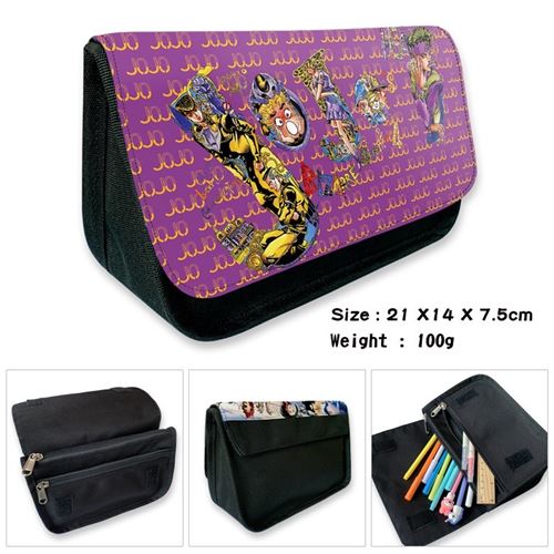 Trousse à crayon JoJo's Bizarre Adventure pour Garçon et Filles (PC5564) 21x14x7.5 cm Multicolore