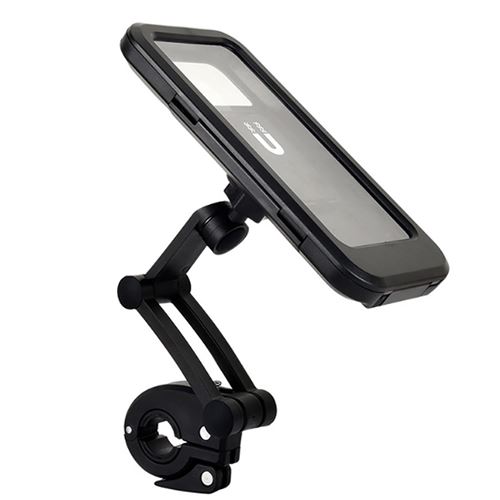 Avizar Support Vélo et Moto Smartphone Fixation guidon Housse étanche  zippée - Noir