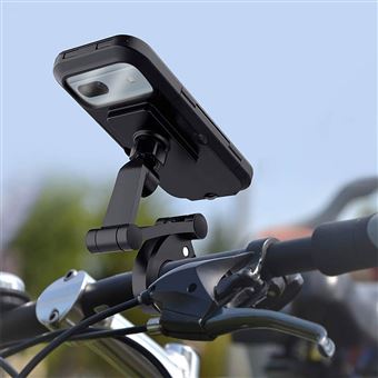 Support de Téléphone Portable Noir pour Moto Quad Scooter Vélo Trotinette
