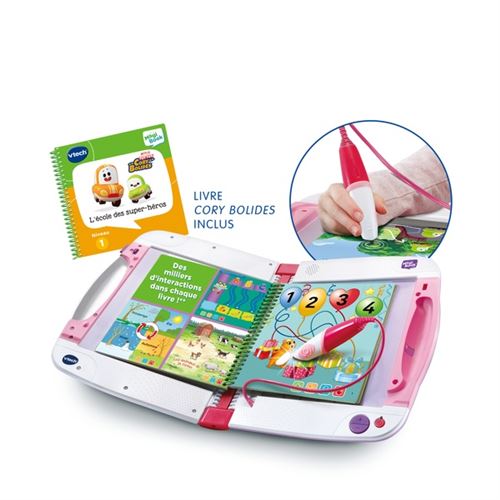 MagiBook Vtech Baby Starter Pack Rose avec 2 livres