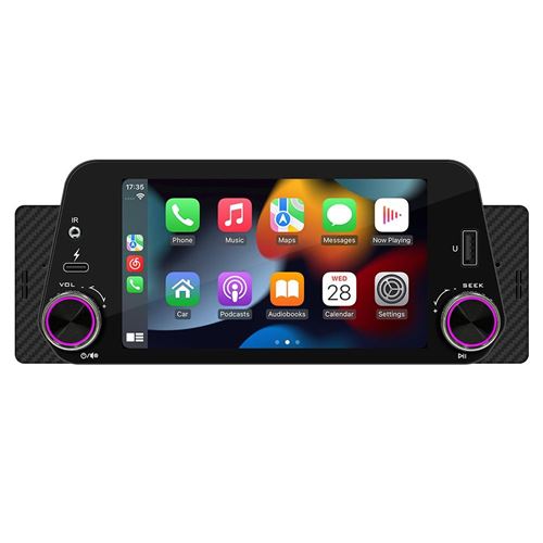 Autoradio Bluetooth 5.0 Mains Libres Écran 5 Pouces USB Android Auto CarPlay YONIS