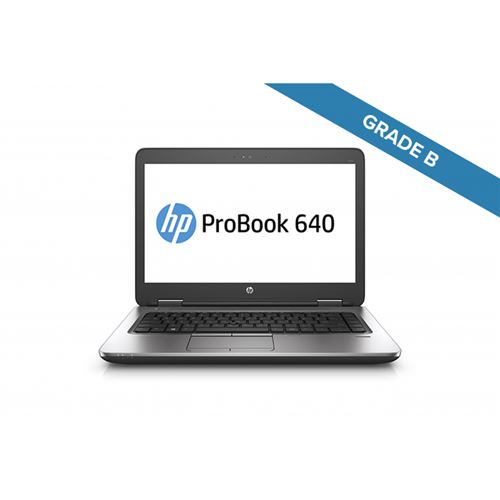 Ordinateur Portable HP Probook 640 G2 - 8Go - 240Go SSD - Grade B Argent / Noir