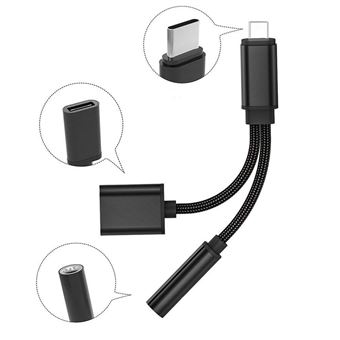 Adaptateur Audio USB-C Vers 3,5 Mm Lot De 2 – 2 En 1 Charge Et écoute Simultanée (compatible Nombreux Smartphones)