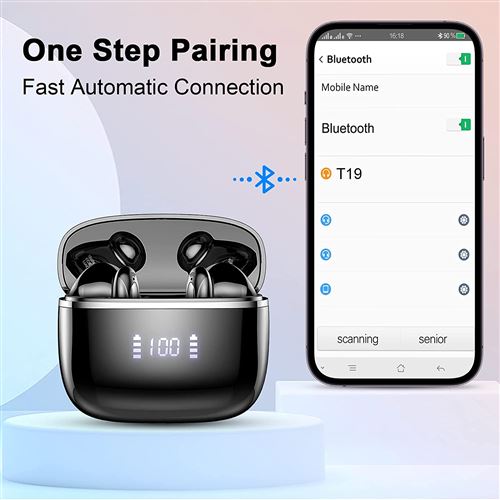 Ecouteur sans fil Pomuic - Bluetooth 5.3 sans Fil Sport avec HiFi Stéréo  (vendeur tiers) –