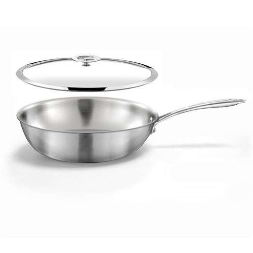 Non Communiqué Cuisinox - Gourmet - Set 1 Wok 28Cm Inox Avec Couvercle