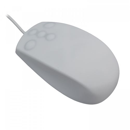 Mcl Samar Blanc Mcl - Souris - Étanche, Silicone - Optique - 5 Boutons - Filaire - Usb - Image 4