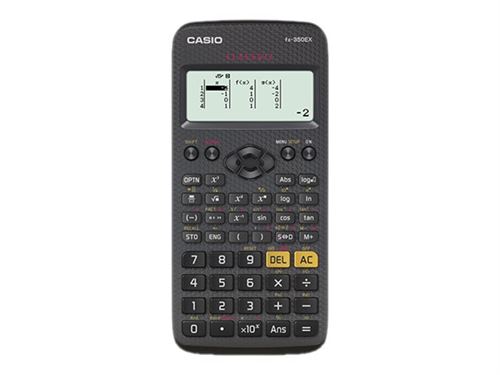 Casio ClassWiz fx-350EX - Calculatrice scientifique - 10 chiffres + 2 exposants - pile