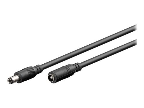 goobay - Rallonge de câble d'alimentation - DC jack de 5,5 x 2,5 mm (M) pour DC jack de 5,5 x 2,5 mm (F) - 10 m